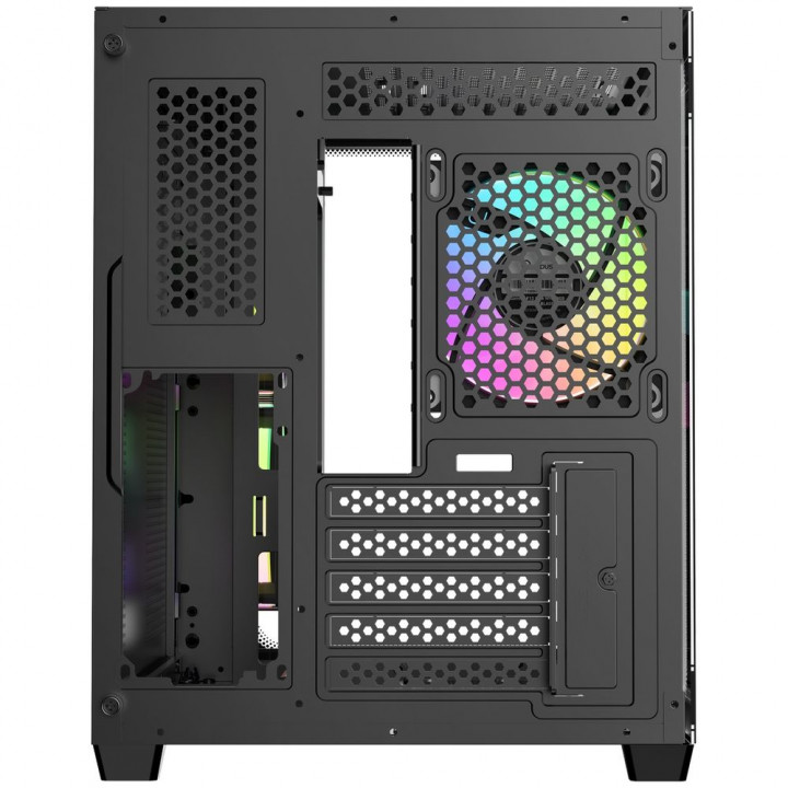 Корпус Ocypus Iota C50 BK, Micro-ATX, 3 ARGB, стекло | AFOX.SU