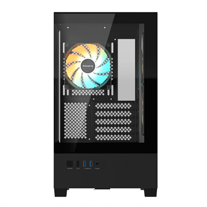 Корпус Gigabyte C201 Panoramic, Micro-ATX, чёрный | AFOX.SU