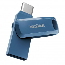Флешка SanDisk Ultra Dual Drive Go 64 ГБ USB-C, синяя | AFOX.SU