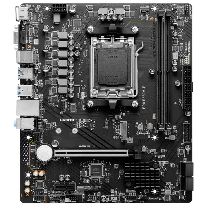 Материнская плата MSI PRO B650M-E AM5 Micro-ATX DDR5 | AFOX.SU