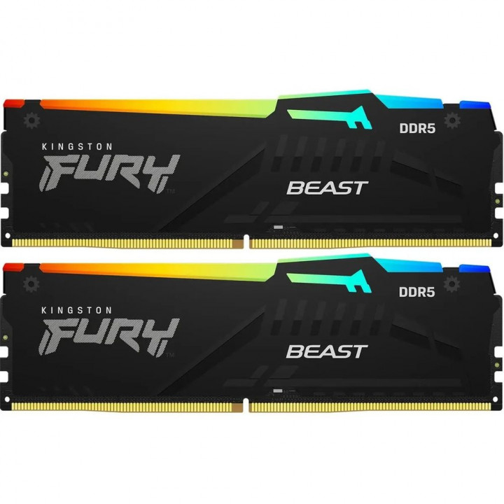 Память Kingston FURY Beast RGB 2×16 ГБ DDR5-5600 EXPO | AFOX.SU