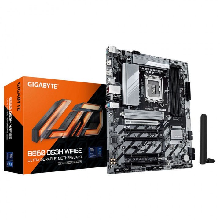 Плата Gigabyte B860 DS3H WIFI6E, LGA1851, ATX | AFOX.SU
