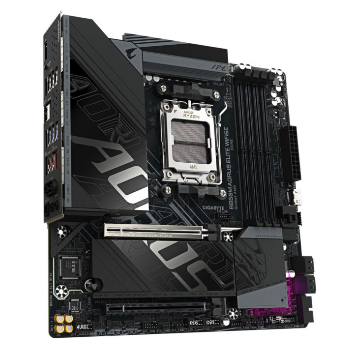 Плата Gigabyte B850M AORUS ELITE WIFI6E, AM5, mATX | AFOX.SU