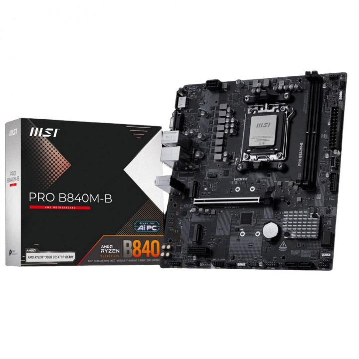 Плата MSI PRO B840M-B, AM5, Micro-ATX, 2×DDR5 | AFOX.SU