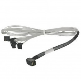 Кабель DiliVing SFF-8643 — 4× SATA угловые, 1 м | AFOX.SU