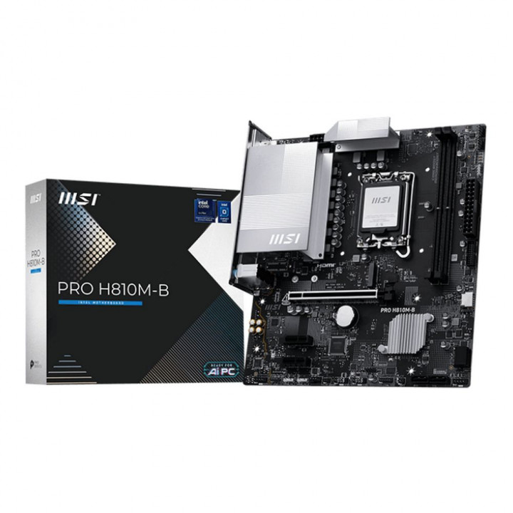 Плата MSI PRO H810M-B, LGA1851, Micro-ATX, 2×DDR5 | AFOX.SU