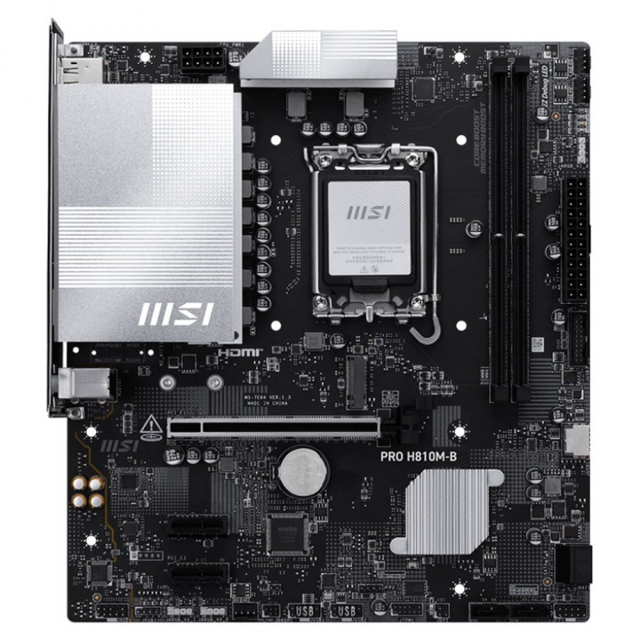 Плата MSI PRO H810M-B, LGA1851, Micro-ATX, 2×DDR5 | AFOX.SU