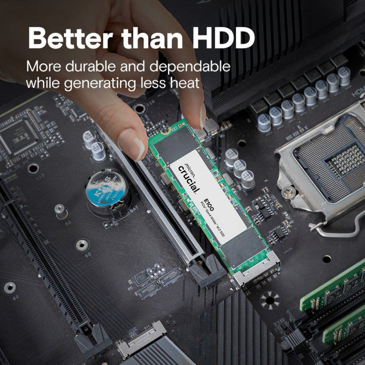 SSD Crucial E100 2 ТБ, PCIe 4.0, до 5000 МБ/с | AFOX.SU