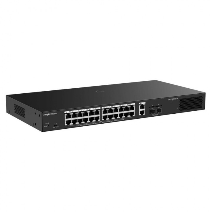 Коммутатор Reyee RG-ES228GS-LP, 24×1G PoE+, 250 Вт | AFOX.SU