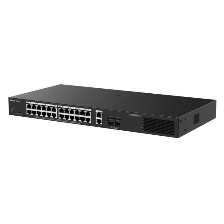 Коммутатор Reyee RG-ES228GS-LP, 24×1G PoE+, 250 Вт | AFOX.SU