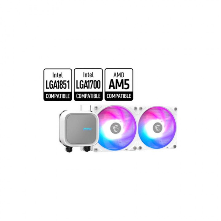 СЖО MSI MAG CORELIQUID A13 240 White, ARGB, AM5 | AFOX.SU