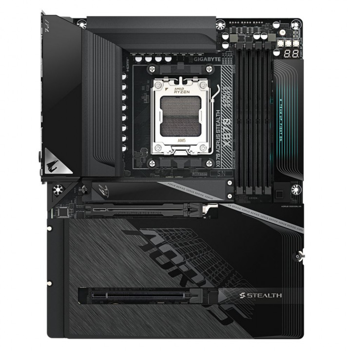 Плата Gigabyte X870 AORUS STEALTH, AM5, разъёмы сзади | AFOX.SU