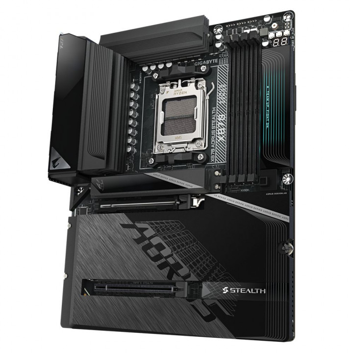 Плата Gigabyte X870 AORUS STEALTH, AM5, разъёмы сзади | AFOX.SU