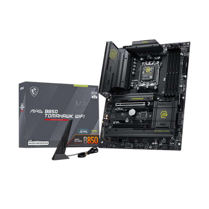 Плата MSI MAG B850 TOMAHAWK WIFI, AM5, 5G LAN | AFOX.SU