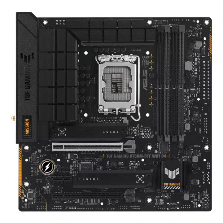 Плата ASUS TUF B760M-BTF WIFI D4, разъёмы сзади | AFOX.SU