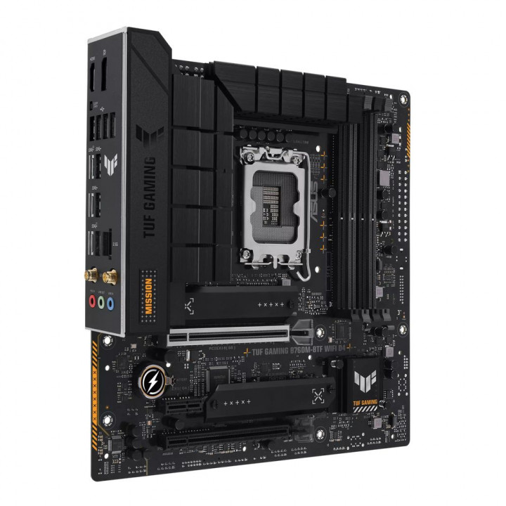Плата ASUS TUF B760M-BTF WIFI D4, разъёмы сзади | AFOX.SU
