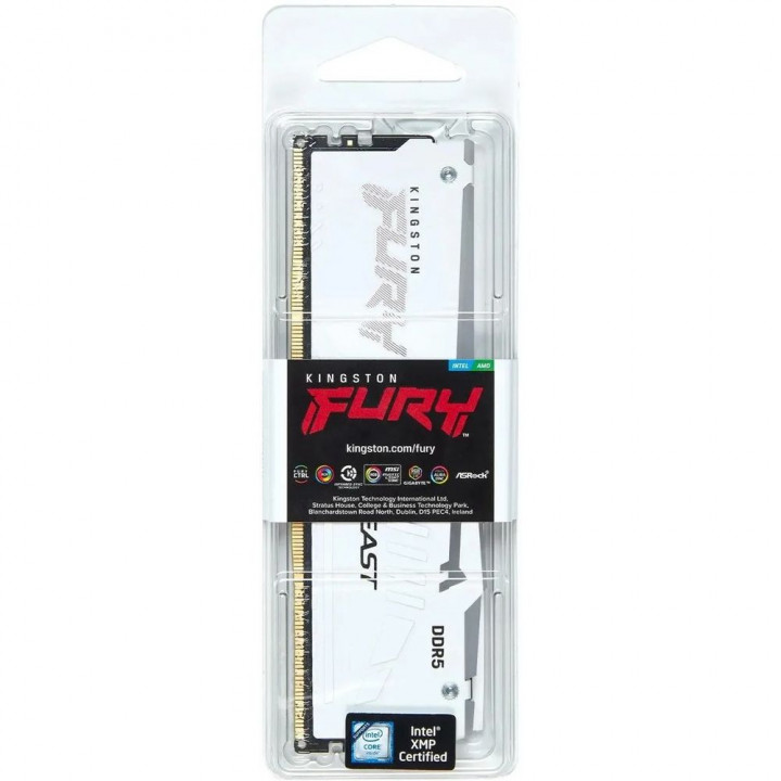 Kingston FURY Beast White RGB 16 ГБ DDR5-5200 CL40 | AFOX.SU