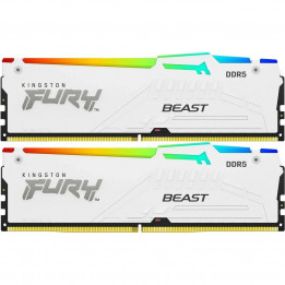 Kingston FURY Beast White RGB 2×16 ГБ DDR5-5200 CL40 | AFOX.SU