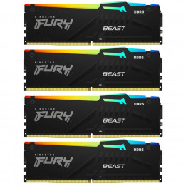 Kingston FURY Beast Black RGB 4×16 ГБ DDR5-5200 CL40 | AFOX.SU