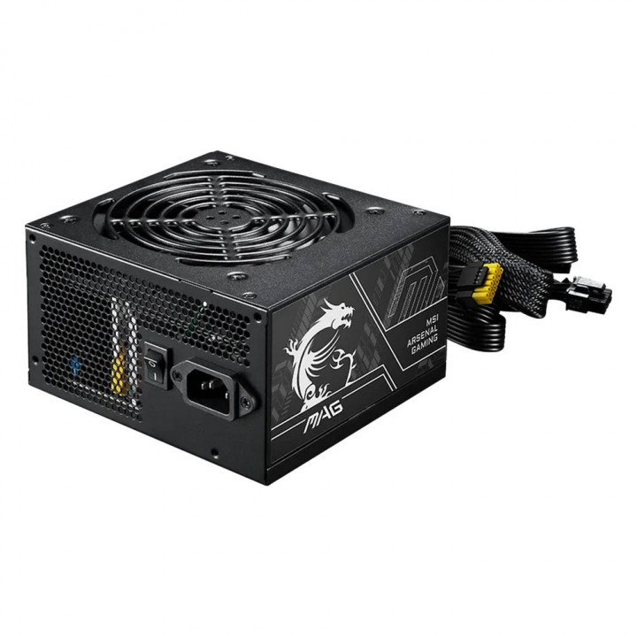 Блок питания ПК MSI MAG A750BN PCIE5 II 750W, Non-Modular, 80+ Bronze, Color Box