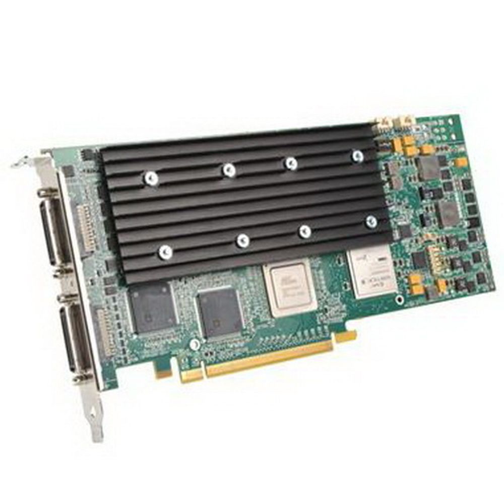 Видеокарта Matrox (MURA-MPX44HF) 4 outputs, 4 inputs PCIe x16 (Gen2) 2GB1 64 Gbit/sec, out SL-DVI 2048x1152, output: RGB (VGA) 2
