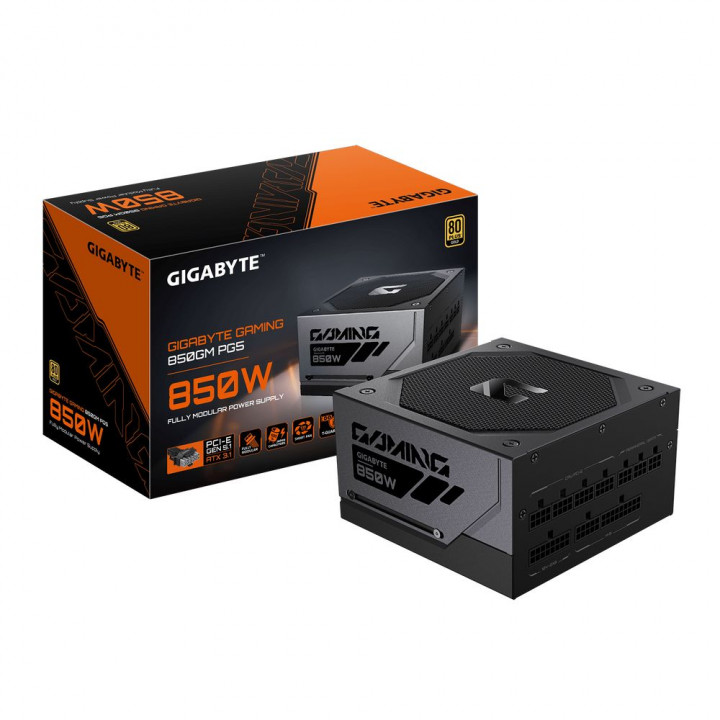 Блок питания Gigabyte GAMING 850GM PG5, 850 Вт, Gold | AFOX.SU