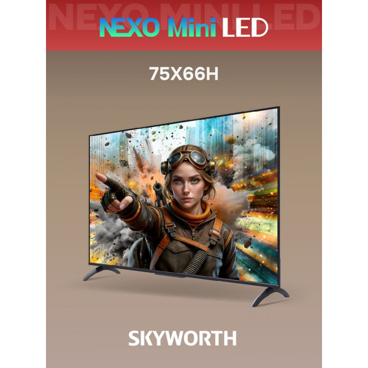 Skyworth 75X66H, 75″ QD Mini LED 4K, Google TV | AFOX.SU
