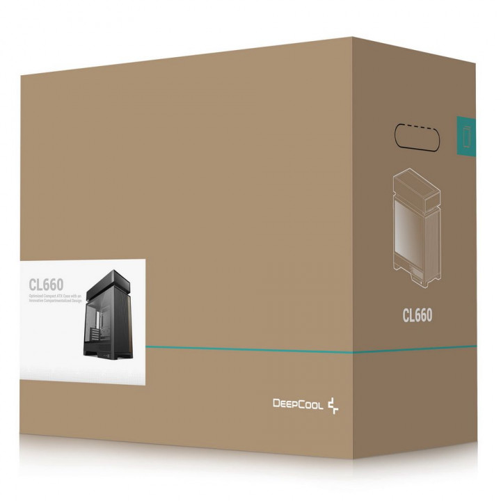 Корпус Deepcool CL660 Black, Mid-Tower ATX | AFOX.SU