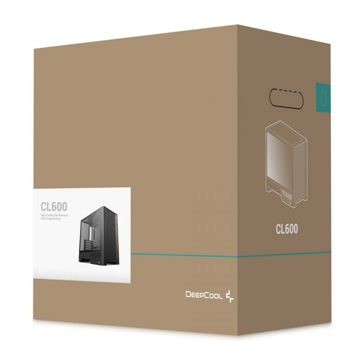Корпус Deepcool CL600 Black, Mid-Tower ATX | AFOX.SU