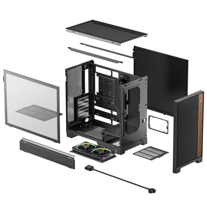 Корпус Deepcool CL600 Black, Mid-Tower ATX | AFOX.SU