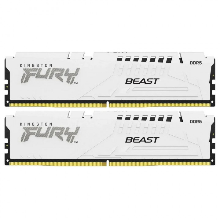 Память Kingston Fury Beast White DDR5-6000 32GB | AFOX.SU