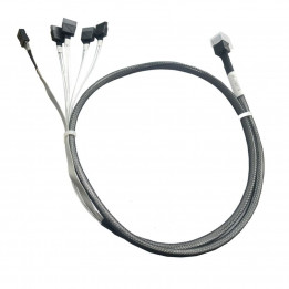 Кабель DiliVing DLHS36-0439 SFF-8643 на 4x SATA, 75 см | AFOX.SU