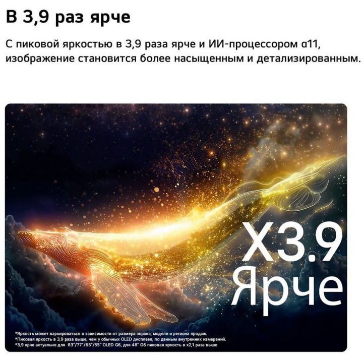 Телевизор 65" LG OLED65G6RLA 4K OLED Gallery G6 | AFOX.SU