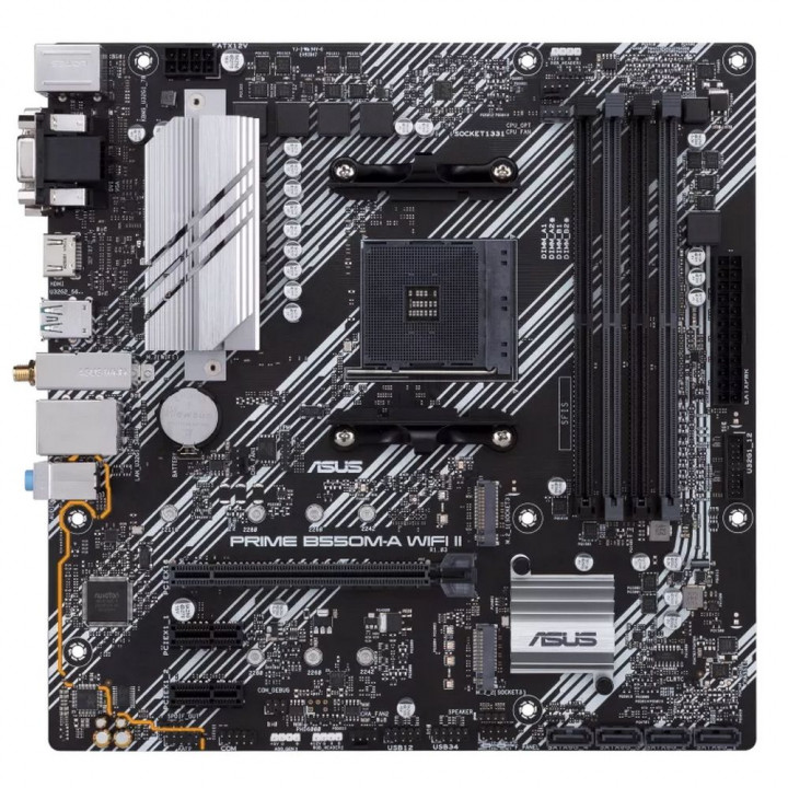 Плата ASUS PRIME B550M-A WIFI II AM4 Micro-ATX | AFOX.SU