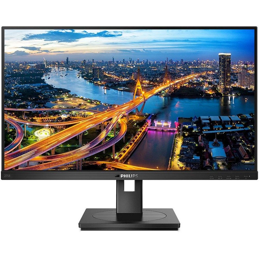 Монитор 27" PHILIPS 275B1 IPS, 2560x1440, 75Hz, 4ms, 350сd/m, 1000:1 | HDMI(1.4), DVI, DP(1.2), 4xUSB 3.2 | HAS, Pivot, Swivel, 