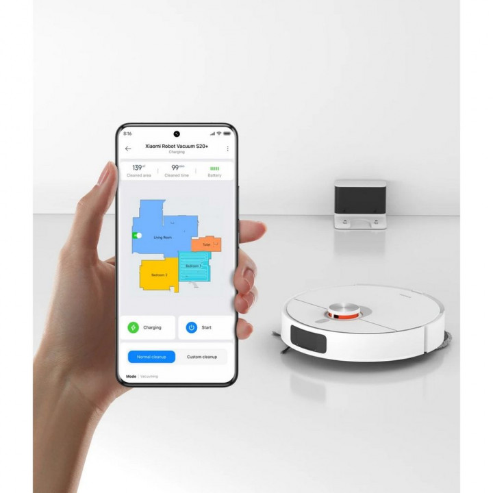 Робот-пылесос Xiaomi Vacuum S20+ White EU | AFOX.SU