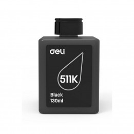 Чернила Deli 511K-EA1 черный 130 мл уценка | AFOX.SU