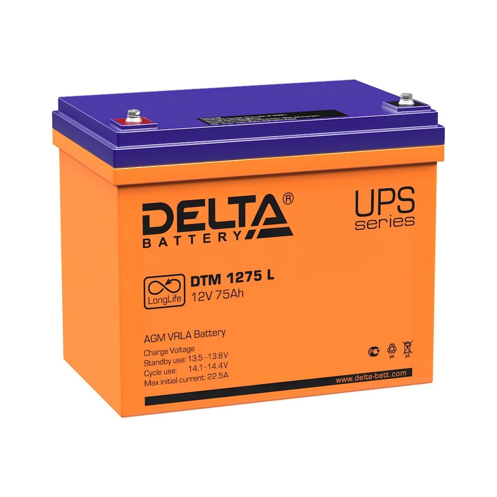 Аккумуляторная батарея Delta DTM 1275 L
