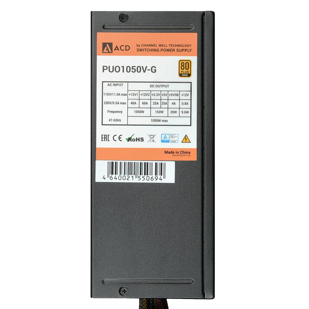 Блок питания ACD PUO1050V-G: 1050 Вт купить | AFOX.SU