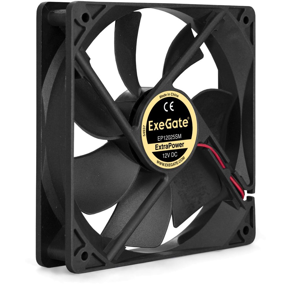 Вентилятор Exegate Вентилятор ExeGate ExtraPower EP12025SM (EX283395RUS) 120x120x25 мм, Sleeve bearing (подшипник скольжения), M