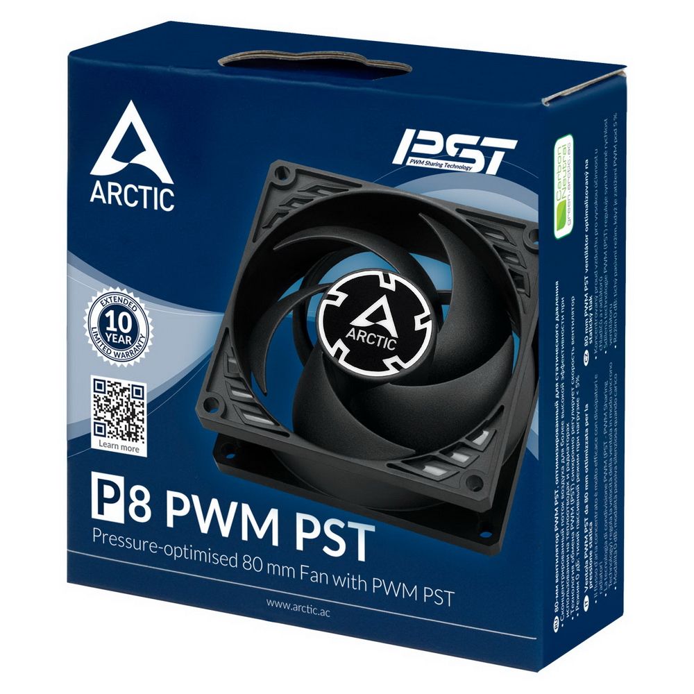 Вентилятор корпусной ARCTIC Cooling P8 PWM PST купить | AFOX.SU